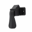 Ensemble de poign&eacute;e &agrave; bec-de-cane GL avec loquet int&eacute;rieur verrouillable, noir mat