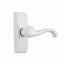 Ensemble de poign&eacute;e &agrave; bec-de-cane GL avec loquet int&eacute;rieur verrouillable, blanc