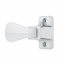 Ensemble de poign&eacute;e &agrave; bec-de-cane GL avec loquet int&eacute;rieur verrouillable, blanc