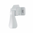 Ensemble de poign&eacute;e &agrave; bec-de-cane GL avec loquet int&eacute;rieur verrouillable, blanc