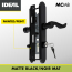 MC Mortise Lever Set With Keyed Deadbolt, Curved Lever, Matte Black