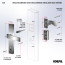 EL Lever Handle with Keyed Deadbolt - 2 Posts with Tie Down Screw