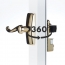 Discontinued: Gl Storm Door Lever Set With Deadbolt Lock, Bright Brass