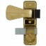 Discontinued: Gl Storm Door Lever Set With Deadbolt Lock, Bright Brass
