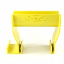 Porte-&eacute;chelle XL- pour &eacute;chelle en fibre de verre cadre en A et extension (Jaune)