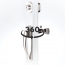 DX Pull Handle Set With Keyed Deadbolt, Satin Nickel
