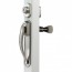 DX Pull Handle Set With Keyed Deadbolt, Satin Nickel