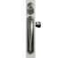 DX Pull Handle Set With Keyed Deadbolt, Satin Nickel
