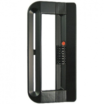 Poign&eacute;e de porte patio coulissante, non clavet&eacute;e, noir, ouverture gauche