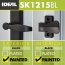 Discontinued: ML Lever Set With Keyed Deadbolt, Black (2 Posts With Tie Down Screw)