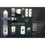 Discontinued: ML Lever Set With Keyed Deadbolt, Black (2 Posts With Tie Down Screw)