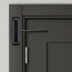 Ferme-porte automatique &agrave; ressort, noir