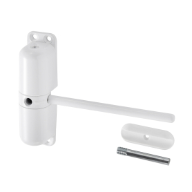Automatic Spring Door Closer, White