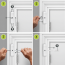 Ferme-porte automatique &agrave; ressort, blanc