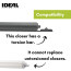 Heavy Door Closer With Torsion Bar, Matte Black