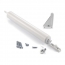 Heavy Door Closer With Torsion Bar, White
