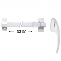 Barre de pouss&eacute; pour contre-porte avec poign&eacute;e CS, blanc
