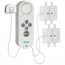 Alarme pour cl&ocirc;ture de piscine et porte patio: bypass, capteurs doubles, on/off