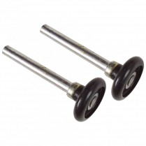 Roulettes de garage en nylon, 2 pouces, noir ( paquet de 2 )