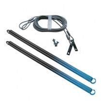 Ressorts de porte de garage avec c&acirc;bles de s&eacute;curit&eacute;, pour portes de 90 lbs, bleu clair (paquet de 2)