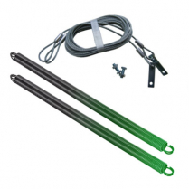 Ressorts de porte de garage avec c&acirc;bles de s&eacute;curit&eacute;, pour portes de 115 lbs - 125 lbs, vert ( paquet de 2 )