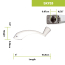 Fold-Down Window Crank Handle, White, 2-Pack