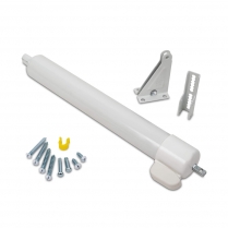 Heavy Door Closer With Touch-N-Hold, White