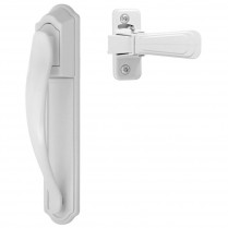 Ensemble de poign&eacute;e tirante DX avec plaque arri&egrave;re, blanc
