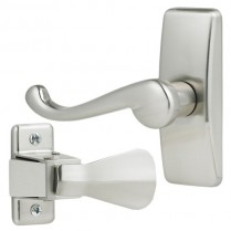 Ensemble de poign&eacute;e &agrave; levier GL pour contre-porte, satin chrom&eacute;