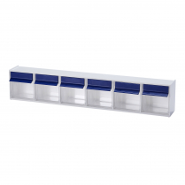 Discontinu&eacute; : Bacs basculants - 6 bacs (bleu, blanc)