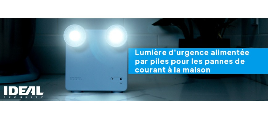 Lumi&egrave;re d'urgence aliment&eacute;e par piles pour les pannes de courant &agrave; la maison