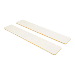 Nail File Jumbo White 100/100 Washable Serrated Peach 24125