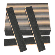 Nail File Jumbo Black 100/100 Washable Serrated Peach 24127