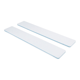 Nail File Jumbo White 80/100 Washable Serrated Blue 24109