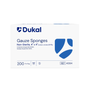 Dukal Non-Sterile Gauze Sponges 4"x4" 8-Fly 200ct. #4084