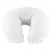 Dukal Flannel Fitted Face Rest Cover White 25/Bag 900548