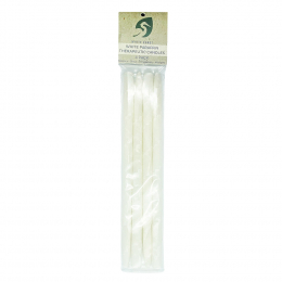 White Egret White Paraffin Candles 1/2", 4Pk WHI4PK #02126