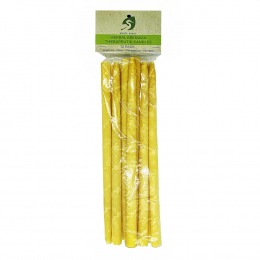 White Egret Herbal Beeswax Therap Candles 1/2", 12Pk 02143