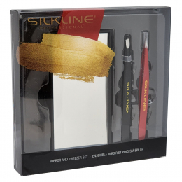 Silkline Mirror & Tweezers Set TWEMIRDSPMQC 02714