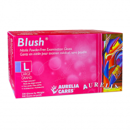 Aurelia Blush Nitrile Powder-Free Gloves Pink 200PK L 78888