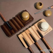 Wooden Multifunctional Nail Art Pen Holder Set Light 09099