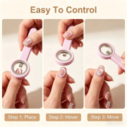 3-Second Hollow Cat Eye Power Ring Magnet Pink 10083