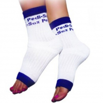Original Pedi-Sox White/Blue Trim PS-109