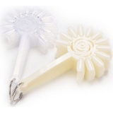 10 Flower Display Of 12 Tips , 10 in a Ring Clear PD111CL