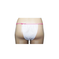 PI Nonwoven G-String Panties White 100Pcs 26094