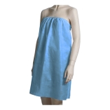 Silk -B Disposable Gown One Size Fits All 10PK Blue 26199