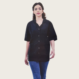 Silver Star Lab Coat Black SS-002 S 50147