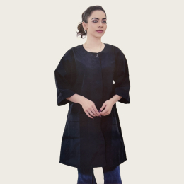Silver Star Lab Coat Black SS-003 L 50155