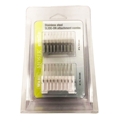 Wahl S.S Slide-On Attachment Combs 1/2" & 1-1/2" 53176