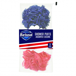 Barbasol  3PK Shower Puffs CBG1-1011-BLU 84357